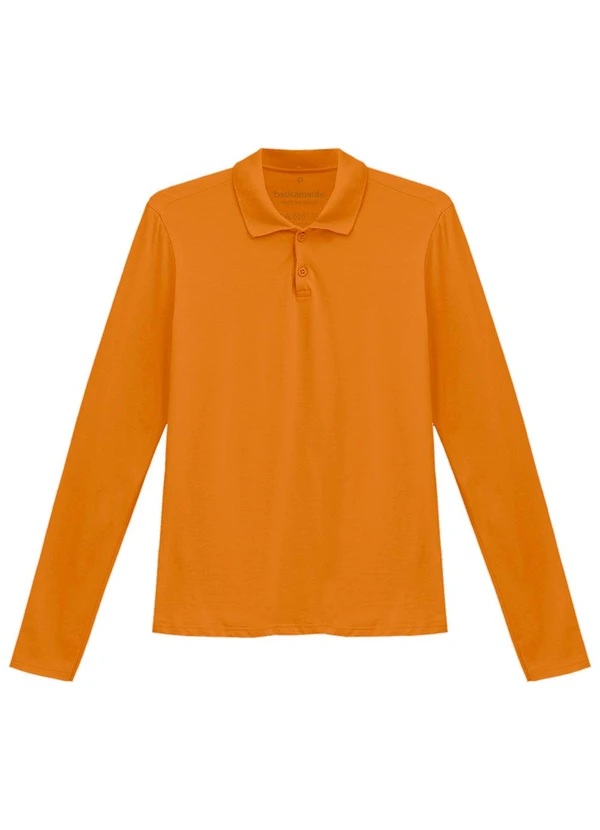 Basicamente - Camisa Polo Manga Longa Feminina
