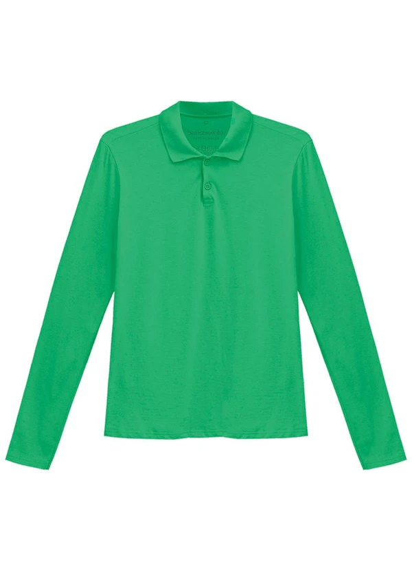 Basicamente - Camisa Polo Manga Longa Feminina