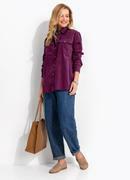 Camisa Roxo em Veludo Cotel�