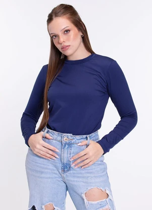 Vida Costeira - Camiseta Adulto Gola Térmico Uv50+ Marinho - VIDA COSTEIRA