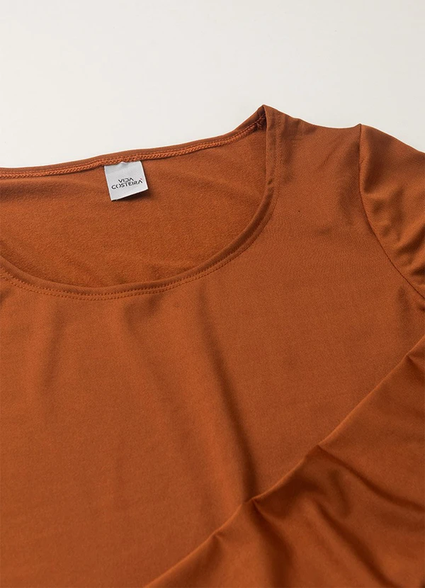 Vida Costeira - Camiseta Adulto Térmico Feminino Uv50+ Caramelo 3