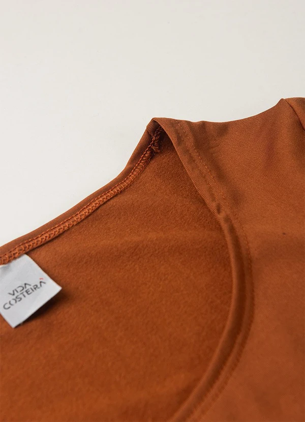 Vida Costeira - Camiseta Adulto Térmico Feminino Uv50+ Caramelo 4