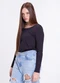 Vida Costeira - Camiseta Adulto Térmico Feminino Uv50+ Marrom - variação: Preto