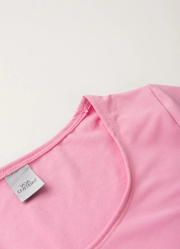Vida Costeira - Camiseta Adulto Térmico Feminino Uv50+ Rosa 3