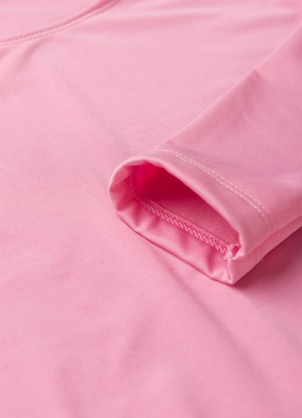 Vida Costeira - Camiseta Adulto Térmico Feminino Uv50+ Rosa 4