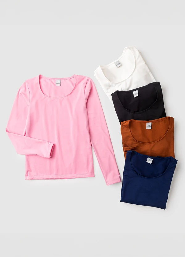 Vida Costeira - Camiseta Adulto Térmico Feminino Uv50+ Rosa 6