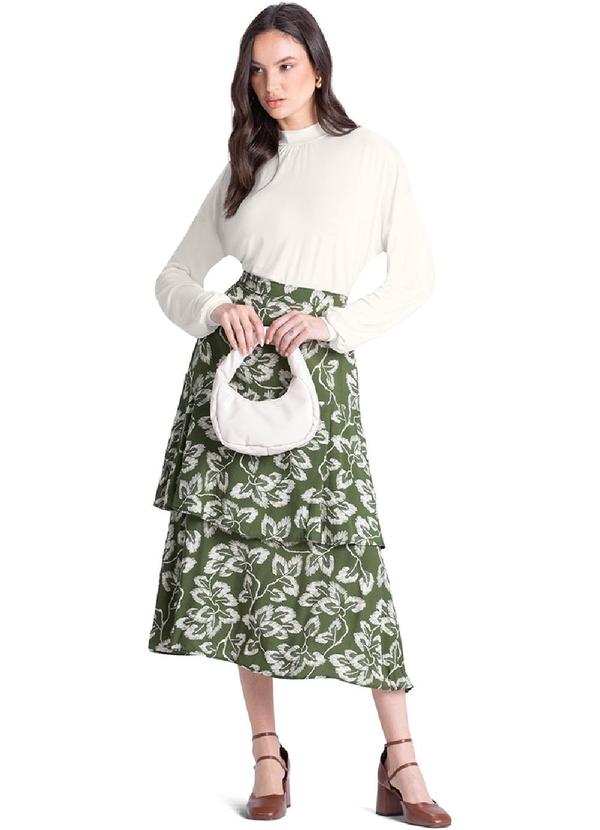 Rezzato - Cropped Gola Alta Ampla Feminino Branco 2