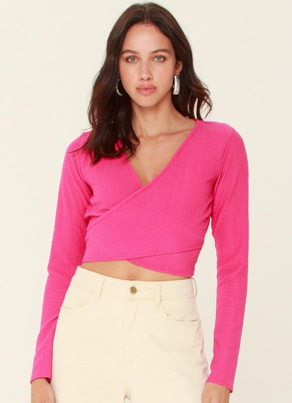 Gatabakana - Manga Longa Texture Rosa