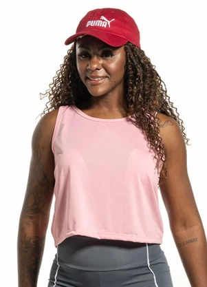 Cobertura - Regata Cropped Feminina com Termocolante  Rosa - COBERTURA