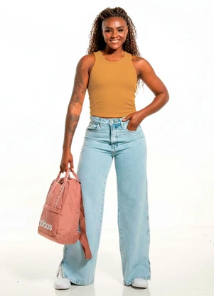 Cobertura - Regata Feminina Cropped  Marrom - COBERTURA