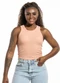 Cobertura - Regata Feminina Cropped  Preto - variação: Rosa