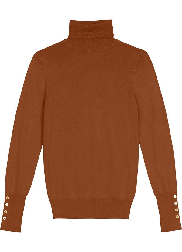 Malwee - Suéter em Tricot Feminino Marrom 5