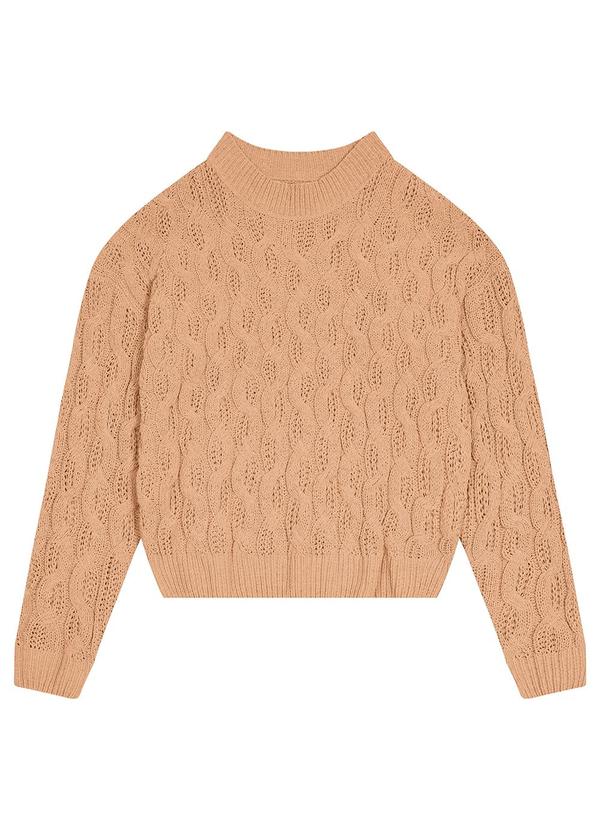 Malwee - Suéter Feminino em Tricô Laranja 3