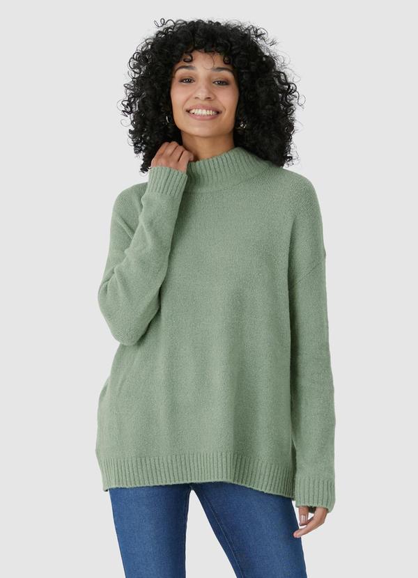 Malwee - Suéter Feminino em Tricot Verde