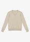 Rovitex - Sueter Feminino Gola V em Tricot Bege - variação: Bege