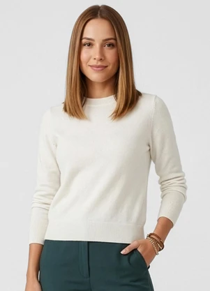 Endless - Suéter Feminino Tricot Bege - ENDLESS