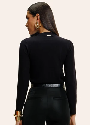 Endless - Suéter Feminino Tricot Preto - ENDLESS