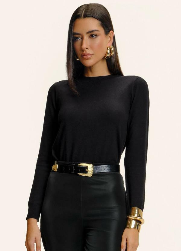 Endless - Suéter Feminino Tricot Preto