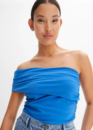 bonprix - Blusa Azul Royal em Malha de Viscose - BONPRIX