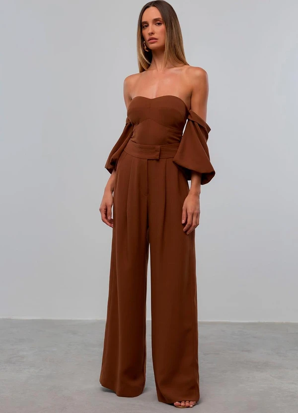 Carlota Costa - Blusa com Detalhe Busto Marrom 2