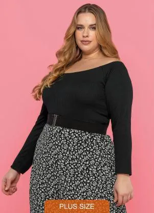 Maelle - Blusa Feminina Adulto Preto - MAELLE