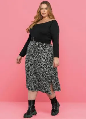 Maelle - Blusa Feminina Adulto Preto - MAELLE