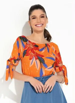 Rosalie - Blusa Floral Ombro a Ombro - ROSALIE