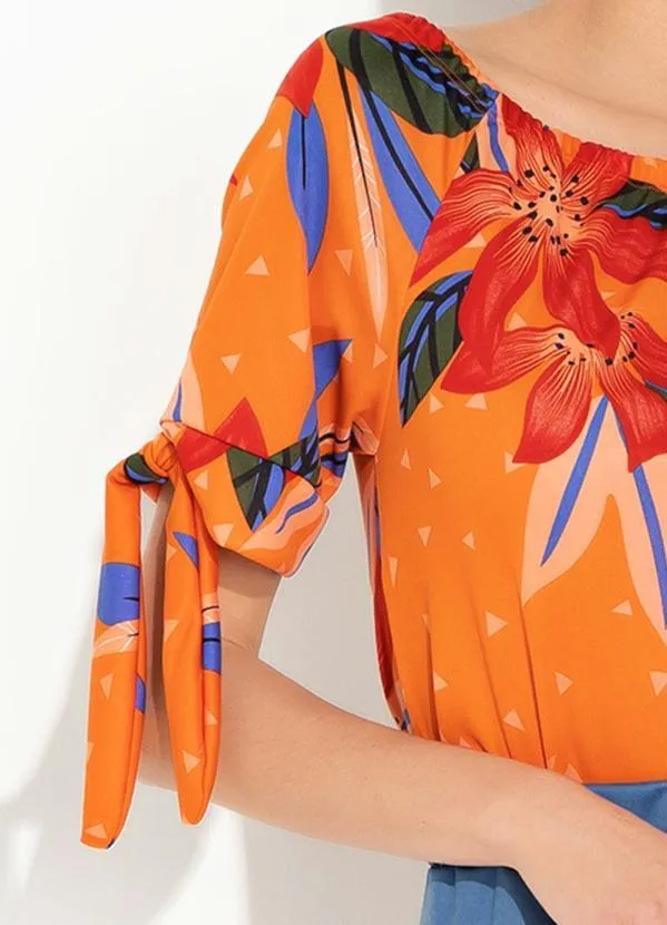 Rosalie - Blusa Floral Ombro a Ombro 3