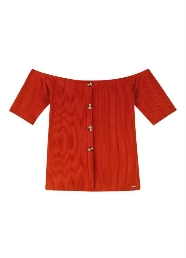 Marialícia - Blusa Laranja 4