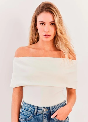 Sofie - Blusa Manga Curta Malha Canelada Urban Codes - Sof - SOFIE