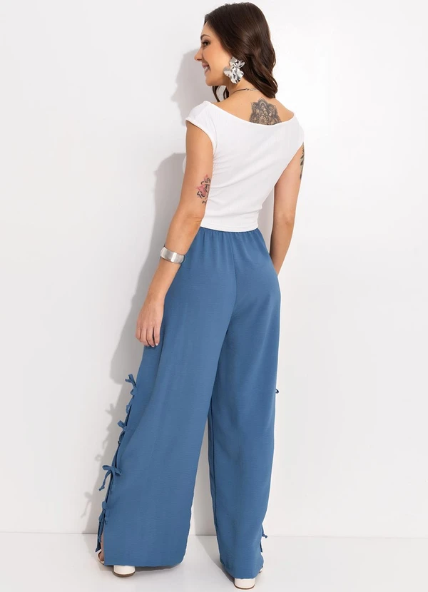 Bimini - Blusa Off White em Malha Canelada Texturizada 5