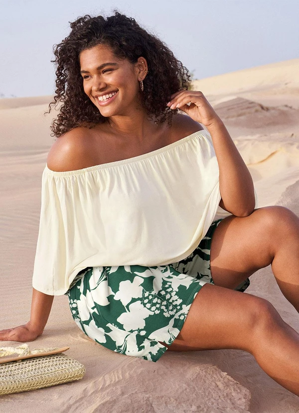 bonprix - Blusa Off White em Malha de Viscose 4