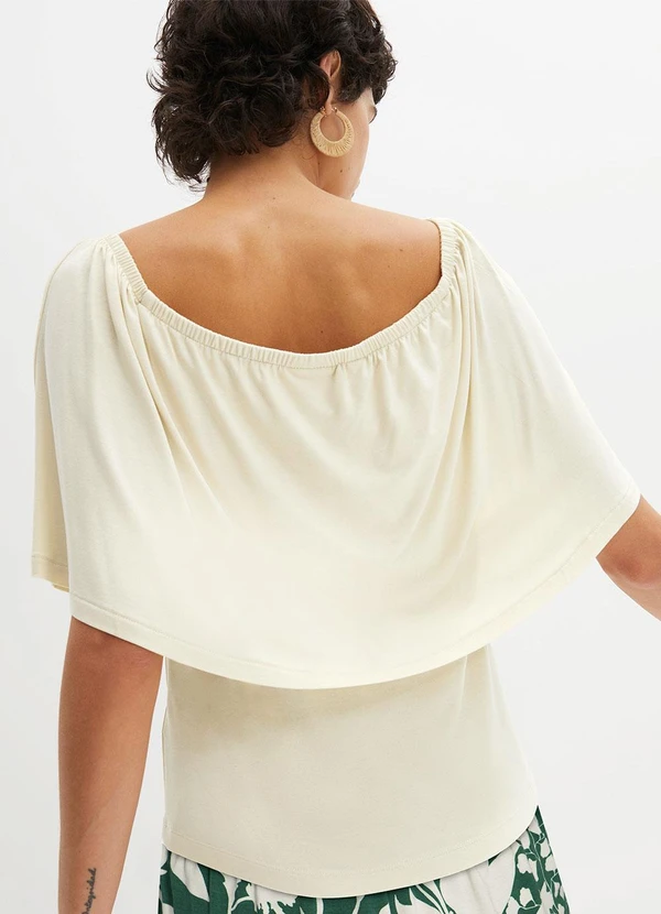bonprix - Blusa Off White em Malha de Viscose 7