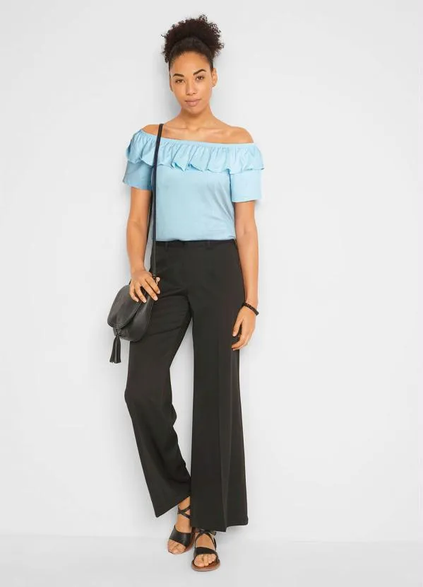 Queima Estoque - Blusa Ombro a Ombro Azul Candy 5