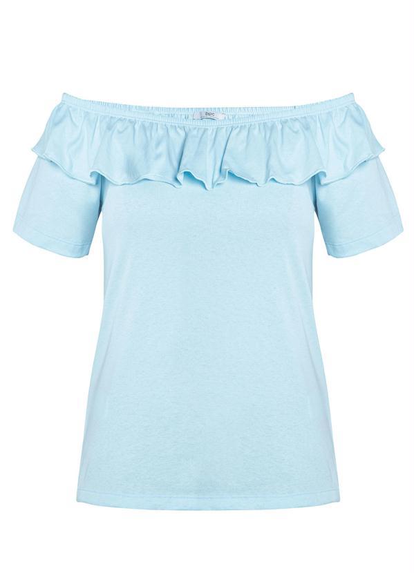 Outlet - Blusa Ombro a Ombro Azul Candy 7