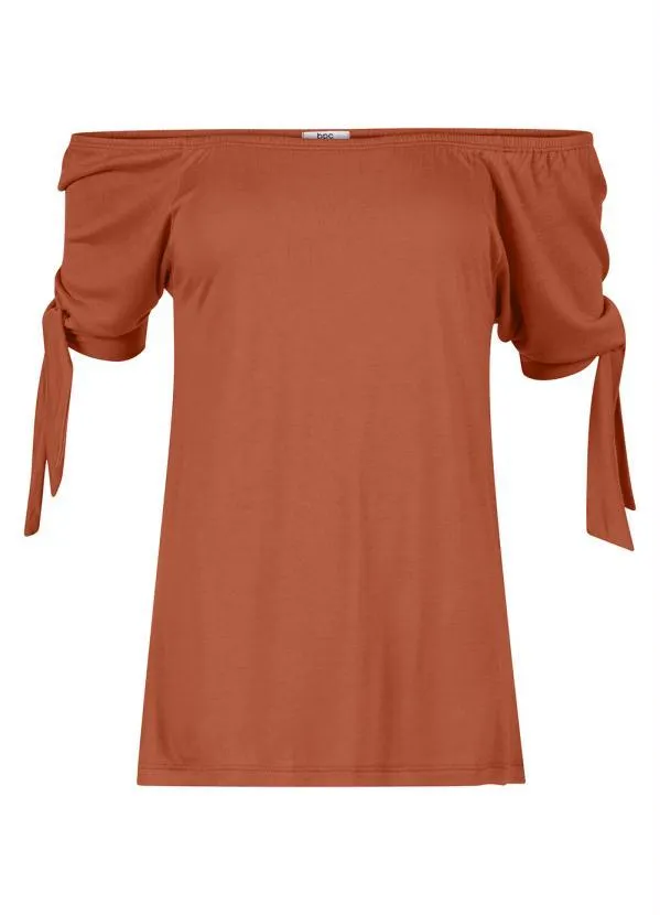 bonprix - Blusa Ombro a Ombro Ferrugem 4