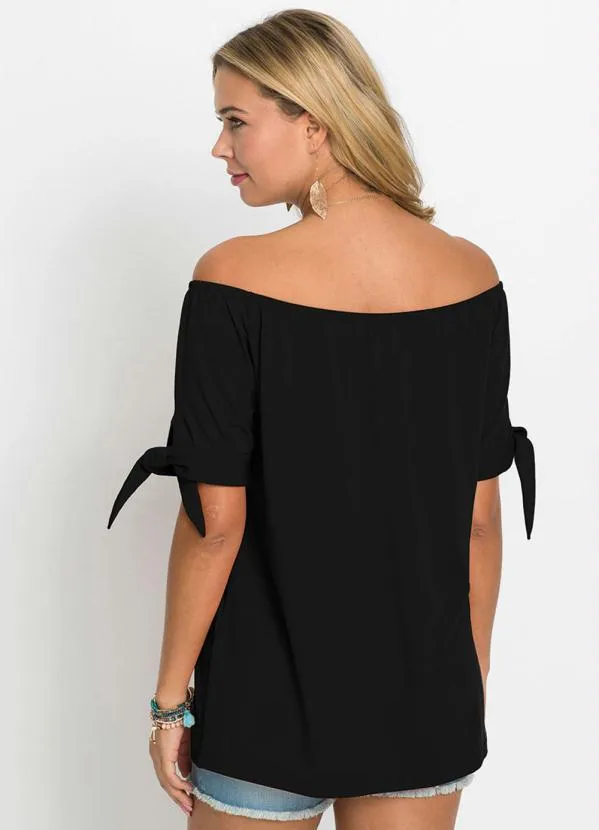 bonprix - Blusa Ombro a Ombro Preta 3