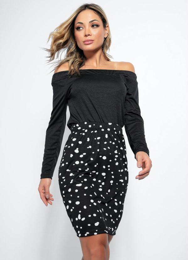 Moda Pop - Blusa Ombro a Ombro Preta 6