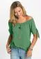 bonprix - Blusa Ombro a Ombro Verde - variação: Verde
