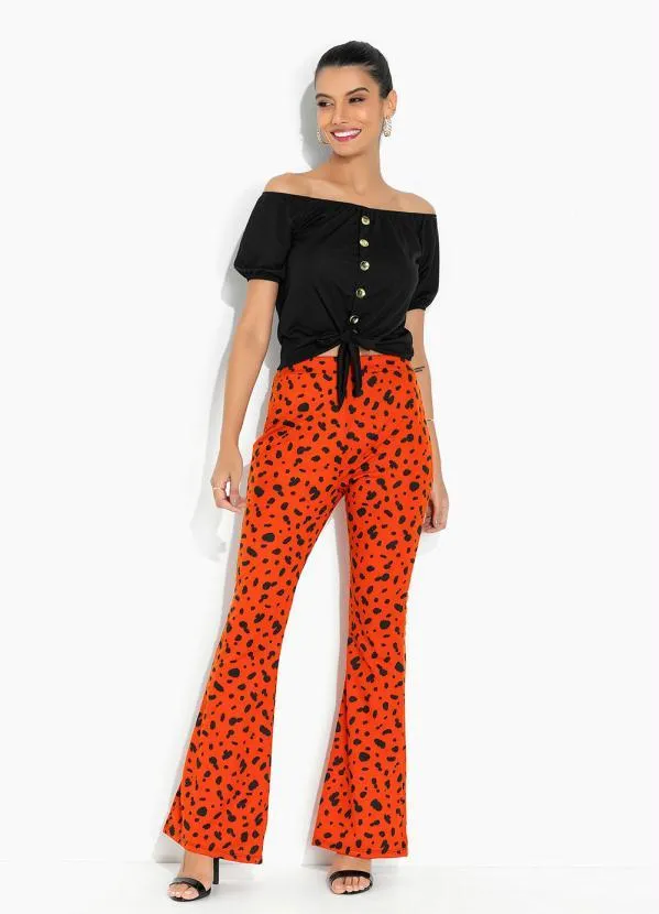 Moda Pop - Blusa Preta com Detalhe de Amarração 4