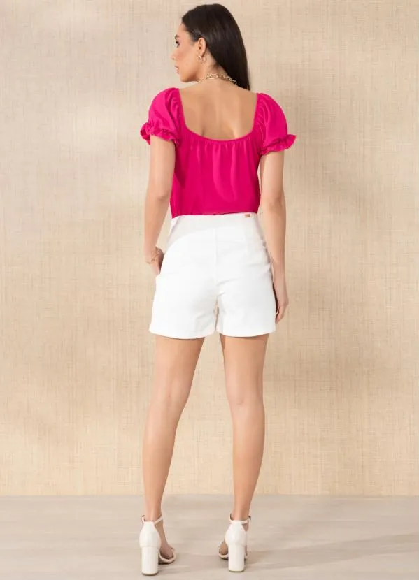 Quintess - Blusa Rosa Ombro a Ombro 4