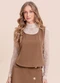 Angel - Blusa Alfaiataria Preto - variação: Marrom