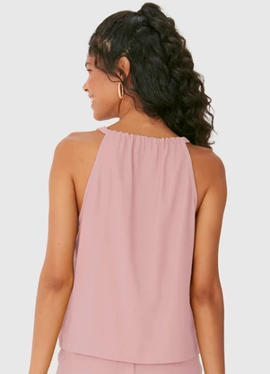 Malwee - Blusa Ampla Alfaiataria Rosa Pálido - MALWEE