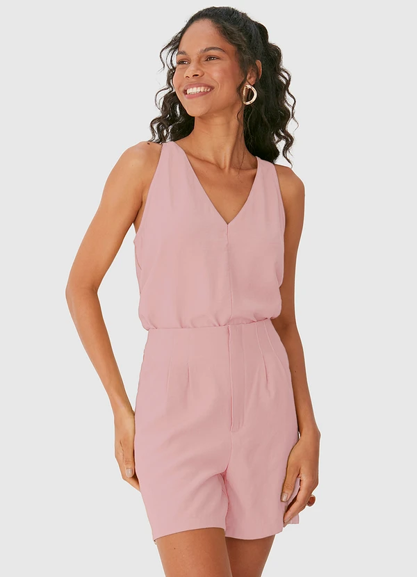 Malwee - Blusa Ampla Alfaiataria Rosa Pálido 6