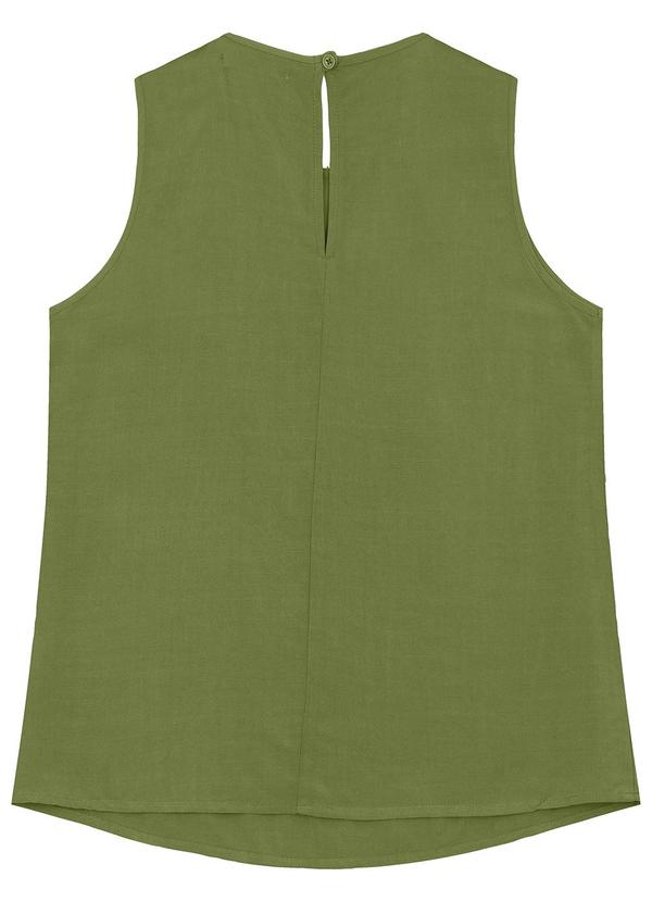 Malwee - Blusa Ampla com Pregas Verde Militar 3