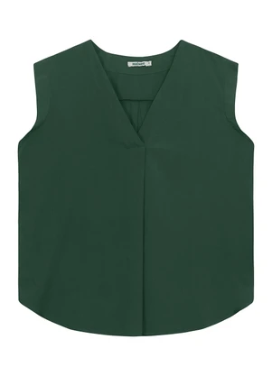 Malwee - Blusa Ampla em Viscose Verde Esmeralda - MALWEE