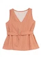 Enfim - Blusa Ampla Geométrica Branco - variação: Laranja