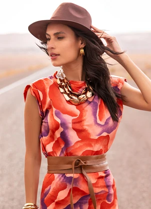 Quintess - Blusa Aquarela em Malha Fria - QUINTESS