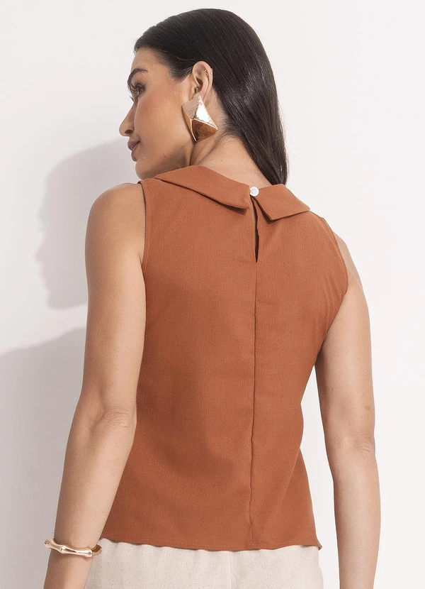 Quintess - Blusa Avelã em Linho 2