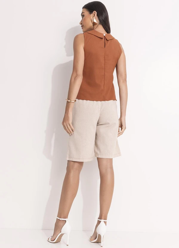 Quintess - Blusa Avelã em Linho 4